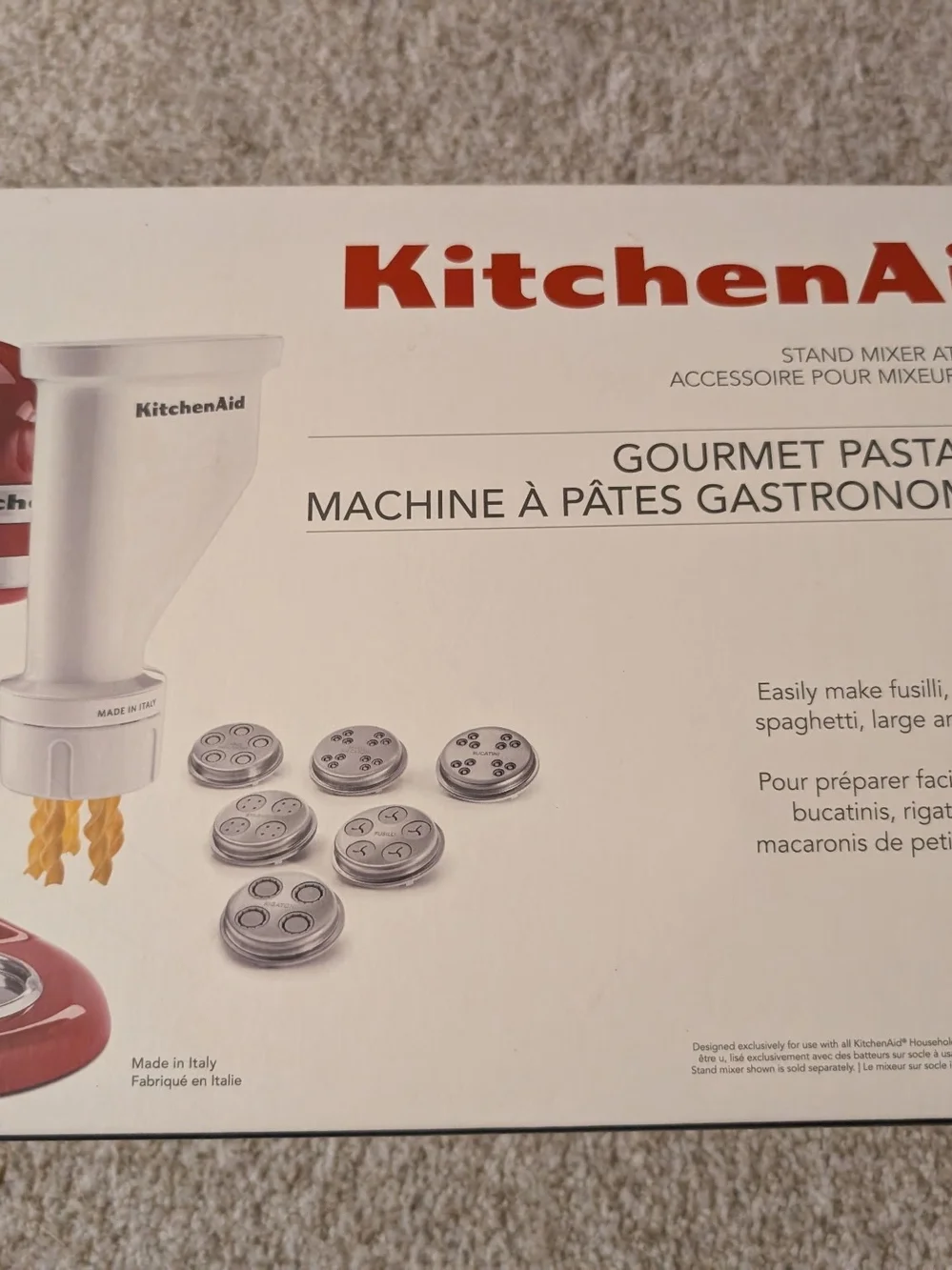 KitchenAid Gourmet Pasta Maker Attachment - White